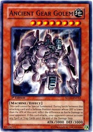 Ancient Gear Golem (Common) (SD10-EN012) - Structure Deck: Machine Re-Volt Unlimited
