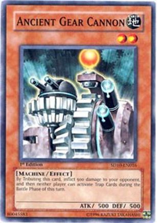 Ancient Gear Cannon (Common) (SD10-EN016) - Structure Deck: Machine Re-Volt 1st Edition