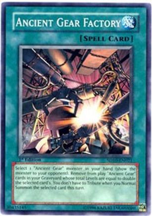 Ancient Gear Factory (Common) (SD10-EN021) - Structure Deck: Machine Re-Volt 1st Edition