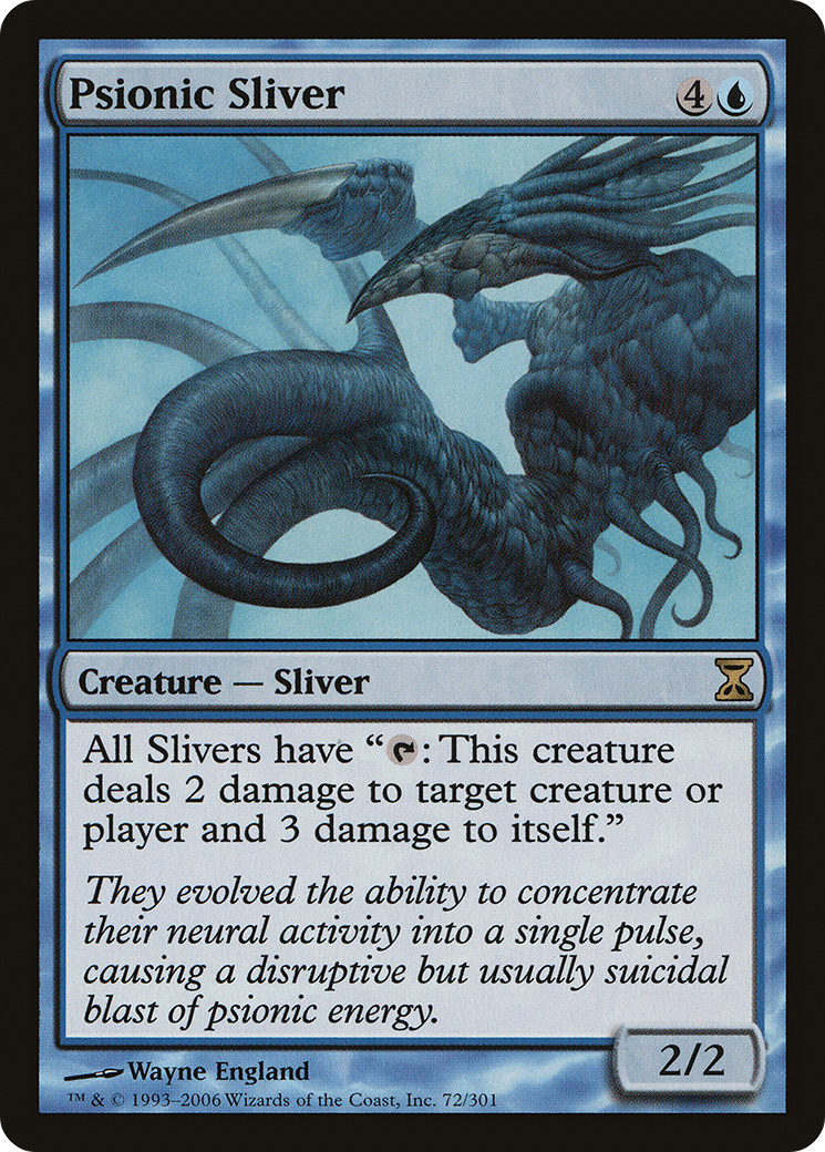 Psionic Sliver (TSP-072) [Time Spiral] Foil