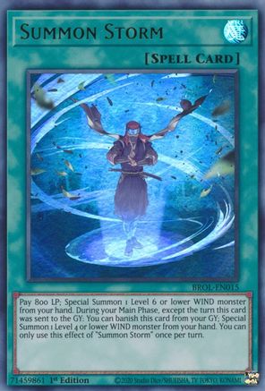Summon Storm (Ultra Rare) (BROL-EN015) - Brothers of Legend 1st Edition