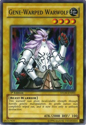 Gene-Warped Warwolf (Super Rare) (STON-EN001) - Strike of Neos Unlimited