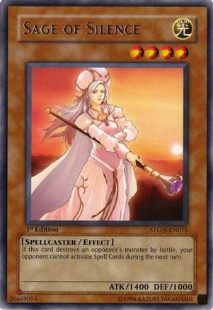 Sage of Silence (Rare) (STON-EN015) - Strike of Neos 1st Edition