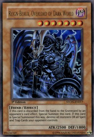 Reign-Beaux, Overlord of Dark World (Ultra Rare) (STON-EN017) - Strike of Neos 1st Edition
