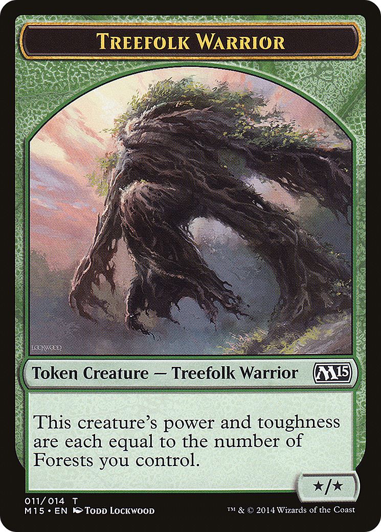 Treefolk Warrior Token (M15-011) [Magic 2015 Tokens]