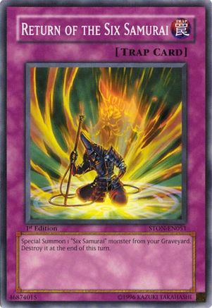 Return of the Six Samurai (Common) (STON-EN051) - Strike of Neos 1st Edition