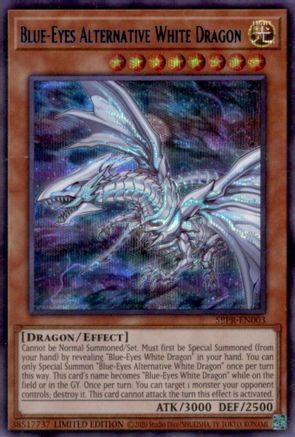 Blue-Eyes Alternative White Dragon (Secret Rare) (SBPR-EN003) - Miscellaneous Promotional Cards Limited