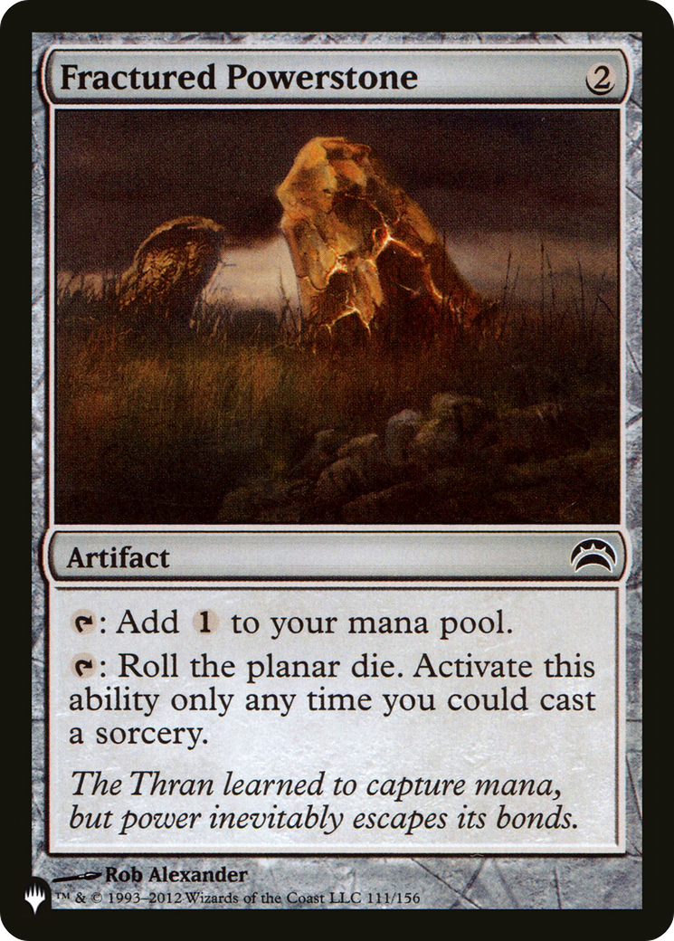 Fractured Powerstone (LIST-111/156) [The List]