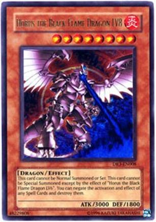 Horus the Black Flame Dragon LV8 (Ultra Rare) (DR3-EN008) - Dark Revelation Volume 3 Unlimited