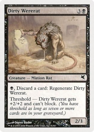 Dirty Wererat (PSAL-031) [Magic Encyclopedia 2005 (Salvat/Hachette)]