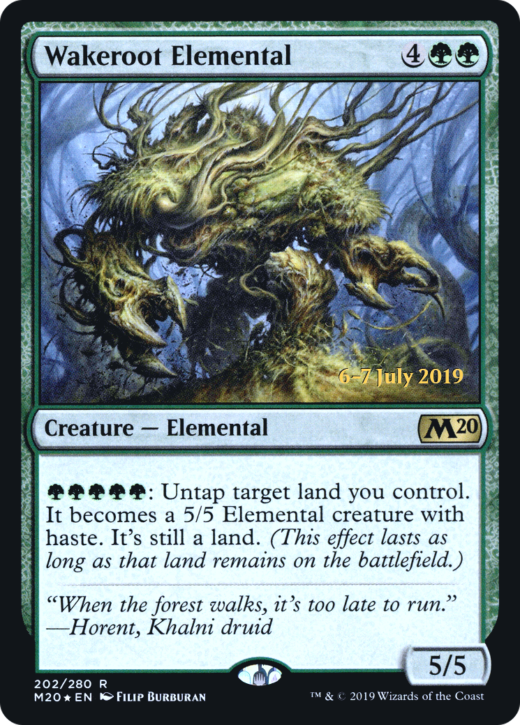 Wakeroot Elemental (PRE-202) [Core Set 2020 Promos] Foil