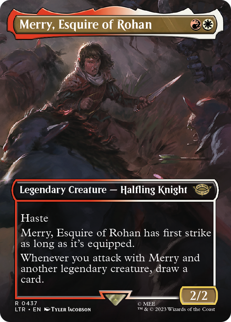 Merry, Esquire of Rohan (Borderless) (LTR-437) [The Lord of the Rings: Tales of Middle-earth] Foil