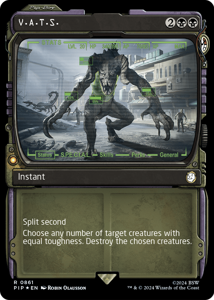 V.A.T.S. (Showcase) (Surge Foil) (PIP-861) [Fallout] Foil