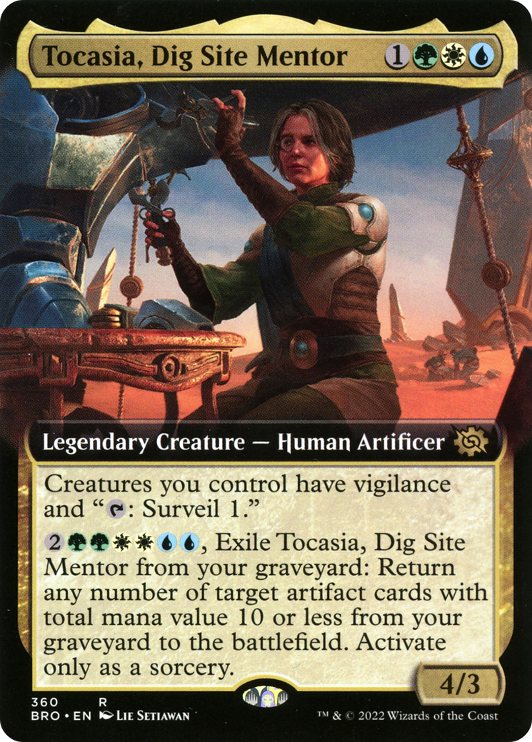 Tocasia, Dig Site Mentor (Extended Art) (BRO-360) [The Brothers' War] Foil
