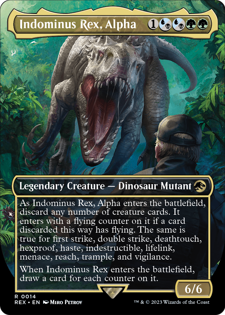 Indominus Rex, Alpha (Borderless) (REX-014) [Jurassic World Collection]