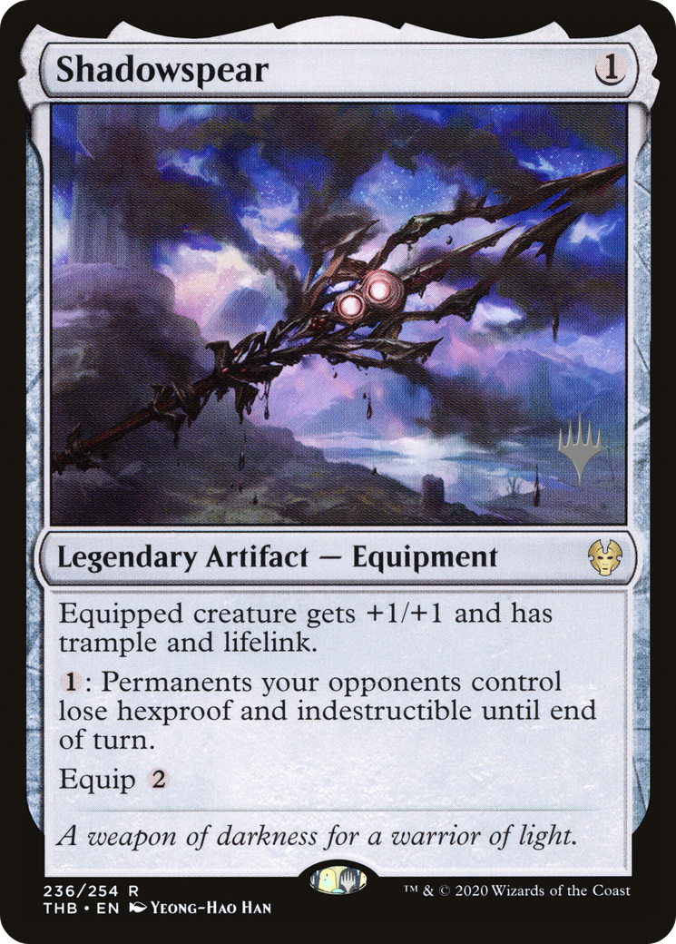 Shadowspear (PPTHB-236) [Promo Pack: Theros Beyond Death Promos]