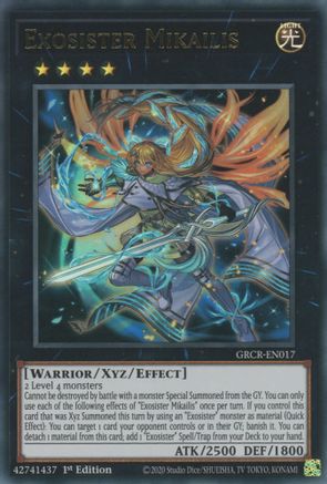 Exosister Mikailis (Ultra Rare) (GRCR-EN017) - The Grand Creators 1st Edition