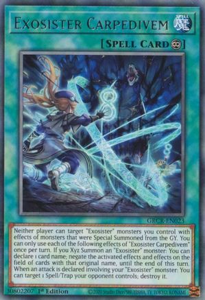 Exosister Carpedivem (GRCR-EN023) - The Grand Creators 1st Edition