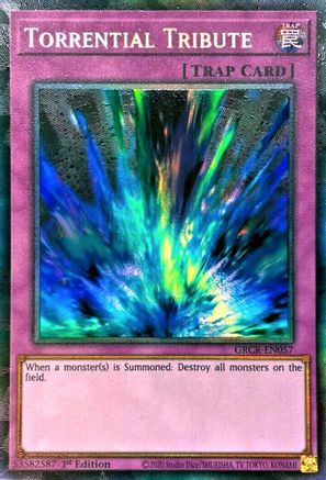 Torrential Tribute (Collector's Rare) (GRCR-EN057) - The Grand Creators 1st Edition
