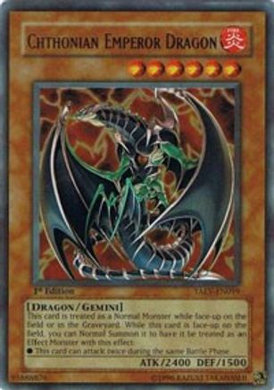 Chthonian Emperor Dragon (Ultra Rare) (TAEV-EN019) - Tactical Evolution 1st Edition