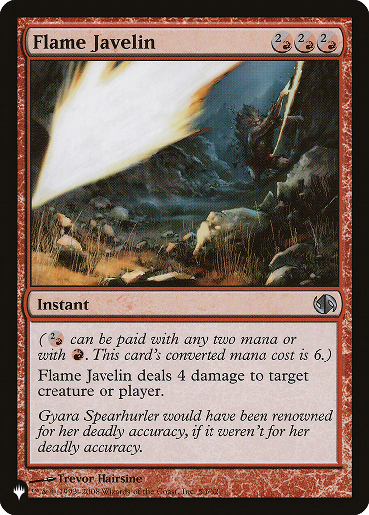 Flame Javelin (LIST-53/62) [The List]