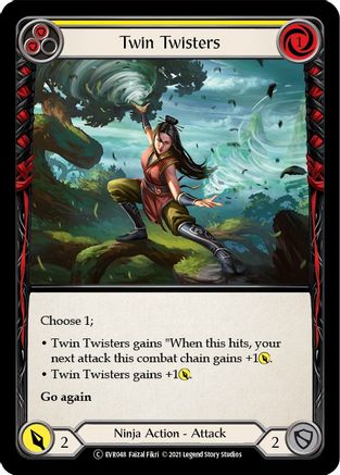 Twin Twisters (Yellow) (EVR048) - Everfest 1st Edition Rainbow Foil