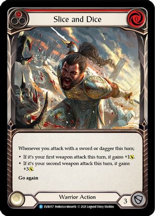 Slice and Dice (Red) (EVR057) - Everfest 1st Edition Rainbow Foil