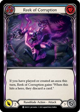Reek of Corruption (Blue) (EVR115) - Everfest 1st Edition Rainbow Foil