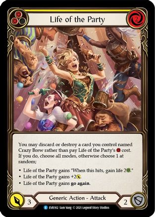 Life of the Party (Yellow) (EVR162) - Everfest 1st Edition Rainbow Foil