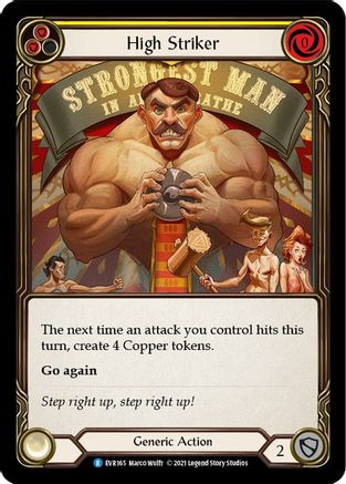 High Striker (Yellow) (EVR165) - Everfest 1st Edition Rainbow Foil