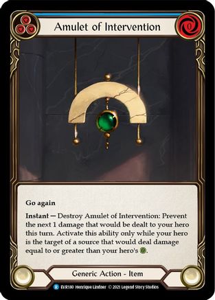 Amulet of Intervention (EVR180) - Everfest 1st Edition