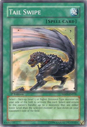 Tail Swipe (Common) (SD09-EN018) - Structure Deck: Dinosaur's Rage 1st Edition