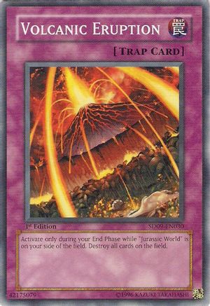 Volcanic Eruption (Common) (SD09-EN030) - Structure Deck: Dinosaur's Rage 1st Edition
