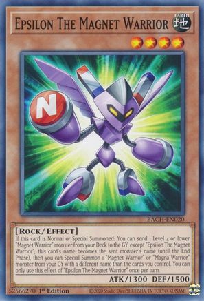Epsilon The Magnet Warrior (Common) (BACH-EN020) - Battle of Chaos 1st Edition