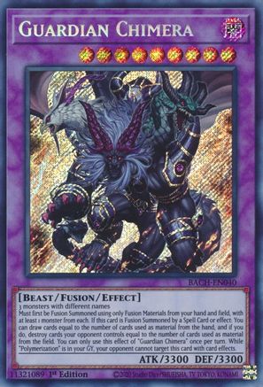 Guardian Chimera (Secret Rare) (BACH-EN040) - Battle of Chaos 1st Edition