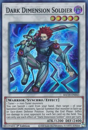 Dark Dimension Soldier (Super Rare) (BACH-EN043) - Battle of Chaos 1st Edition
