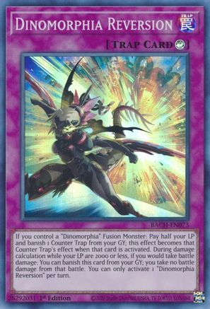 Dinomorphia Reversion (Super Rare) (BACH-EN073) - Battle of Chaos 1st Edition
