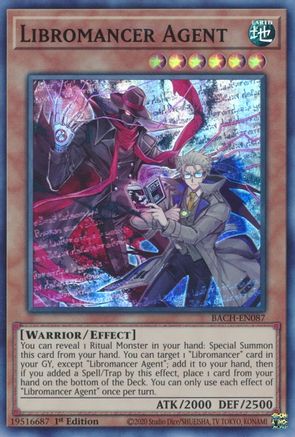 Libromancer Agent (Super Rare) (BACH-EN087) - Battle of Chaos 1st Edition