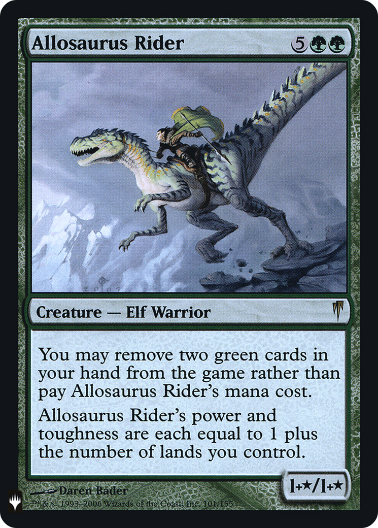 Allosaurus Rider (LIST-101) [The List] Foil