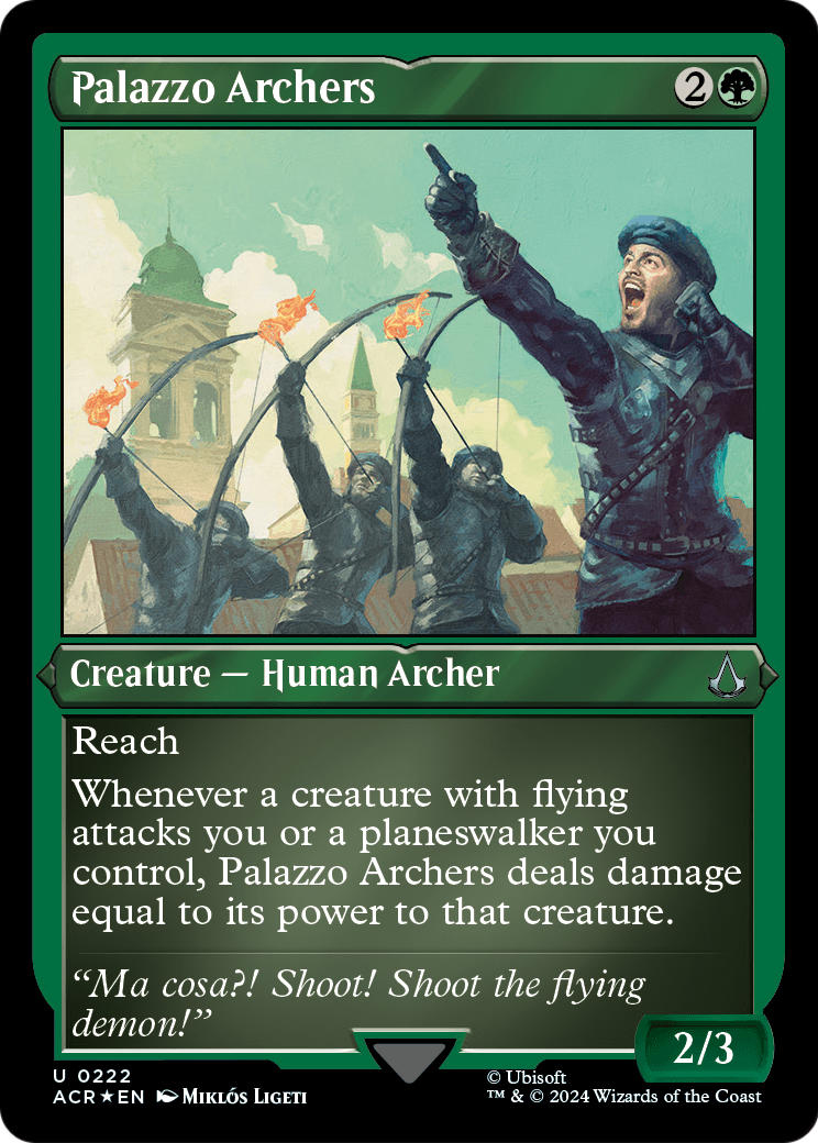 Palazzo Archers (Foil Etched) (ACR-222) [Assassin's Creed] Foil