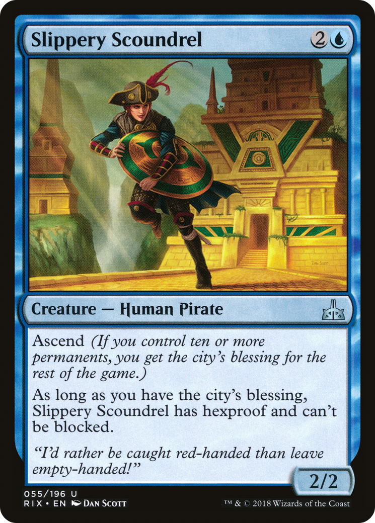 Slippery Scoundrel (RIX-055) [Rivals of Ixalan] Foil