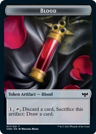 Blood Double-Sided Token (Challenger 2022) (UMP-017) [Unique and Miscellaneous Promos]