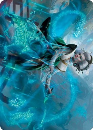 Bearer of Memory Art Card (ASNEO-001) [Art Series: Kamigawa: Neon Dynasty]