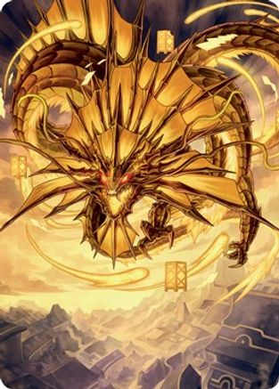Ao, the Dawn Sky Art Card (46/81) (ASNEO-046) [Art Series: Kamigawa: Neon Dynasty]