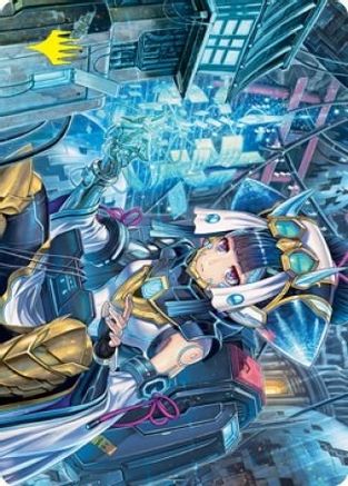 Covert Technician Art Card (Gold-Stamped Signature) (ASNEO-051) [Art Series: Kamigawa: Neon Dynasty]