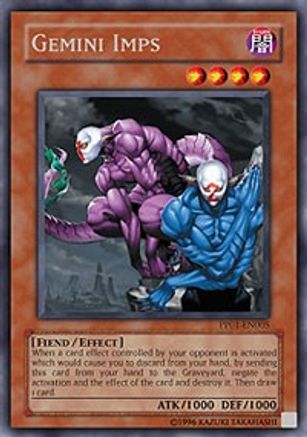 Gemini Imps (Secret Rare) (PP01-EN005) - Premium Pack 1 Unlimited