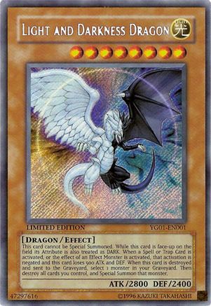 Light and Darkness Dragon (Secret Rare) (YG01-EN001) - Yu-Gi-Oh! GX Manga Promotional Cards Limited