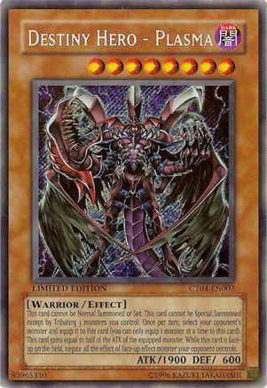 Destiny HERO - Plasma (Secret Rare) (CT04-EN003) - 2007 Collectors Tin Limited