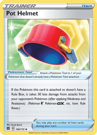 Pot Helmet (146/172) [SWSH09 Brilliant Stars] Reverse Holofoil - Uncommon