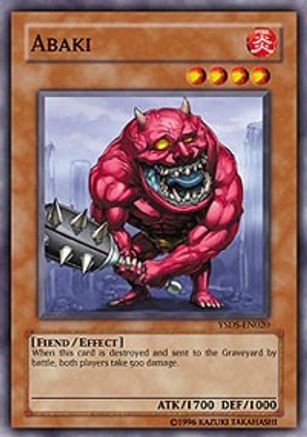 Abaki (Common) (YSDS-EN020) - Starter Deck: Syrus Truesdale 1st Edition